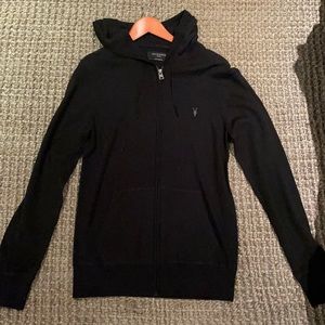 All Saints Mode Merino Zip Hoodie